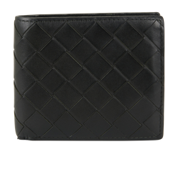 Bottega Veneta Intrecciato Bi-Fold Wallet, Leather, Green, MII, 2*